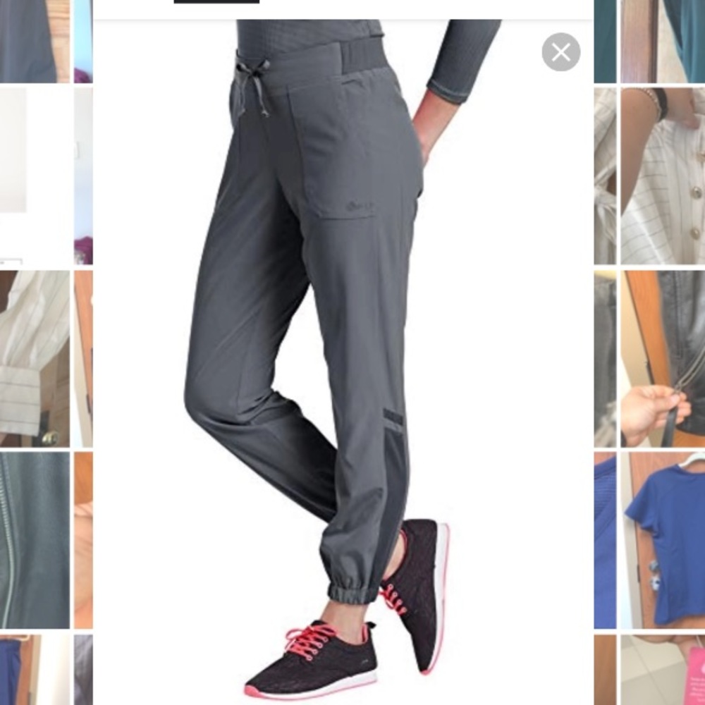 Medium ‘White Cross Fit’ Jogger Scrub Pants